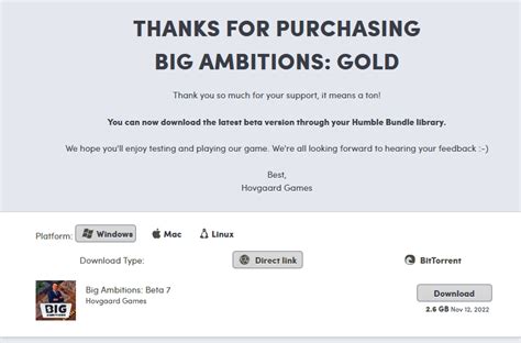 big ambitions igg|TUTORIAL: How to access the beta files starting from 14/11/2022.